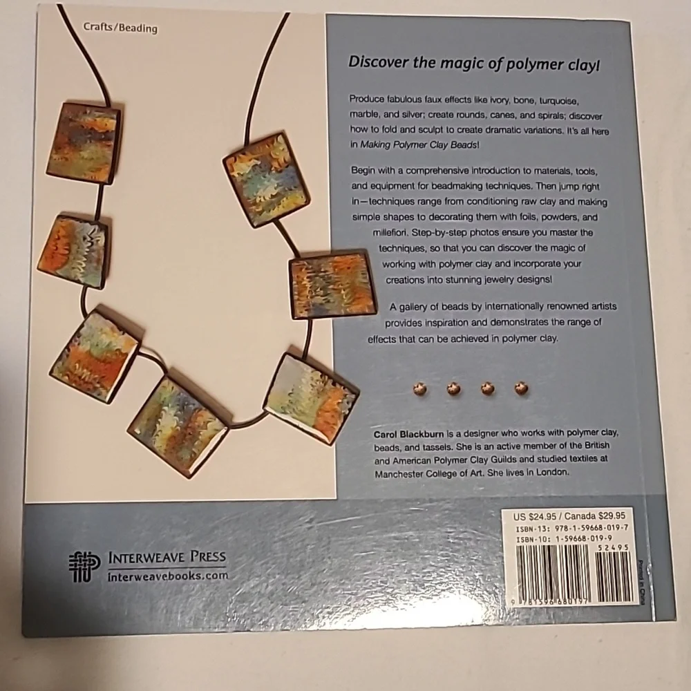 Making Polymer Clay Beads Step Book By Step Book By Carol Blackburn Jewelry - Picture 2 of 16